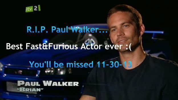 R.I.P. Paul Walker พระเอก Fast & Furious เสียชีวิตแล้ว