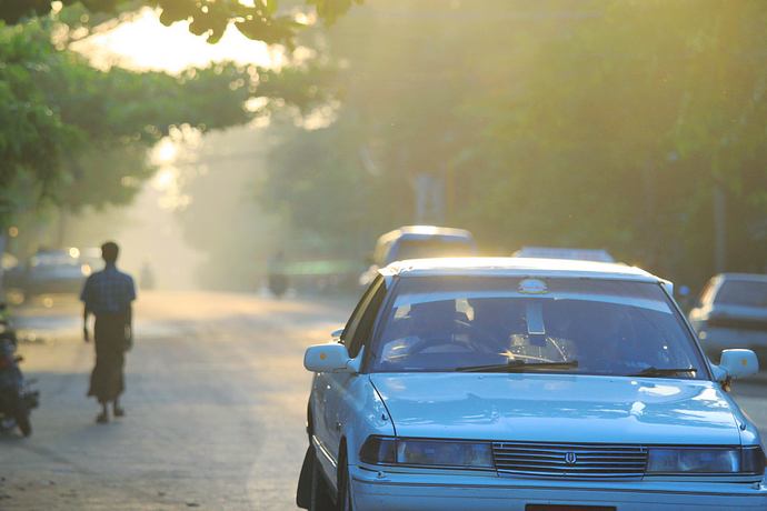 Morning streets of Mandalay