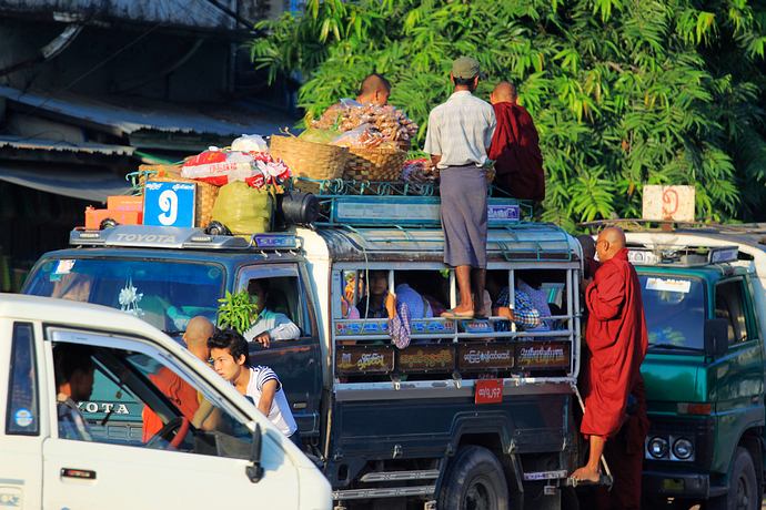 Morning streets of Mandalay 2