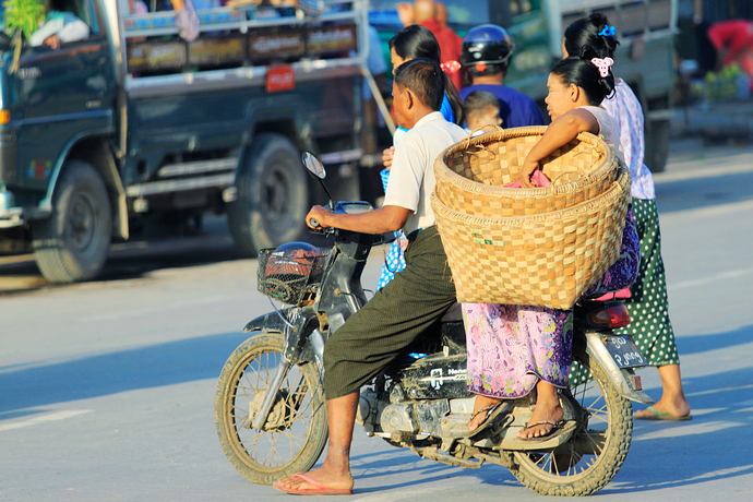 Morning streets of Mandalay 2