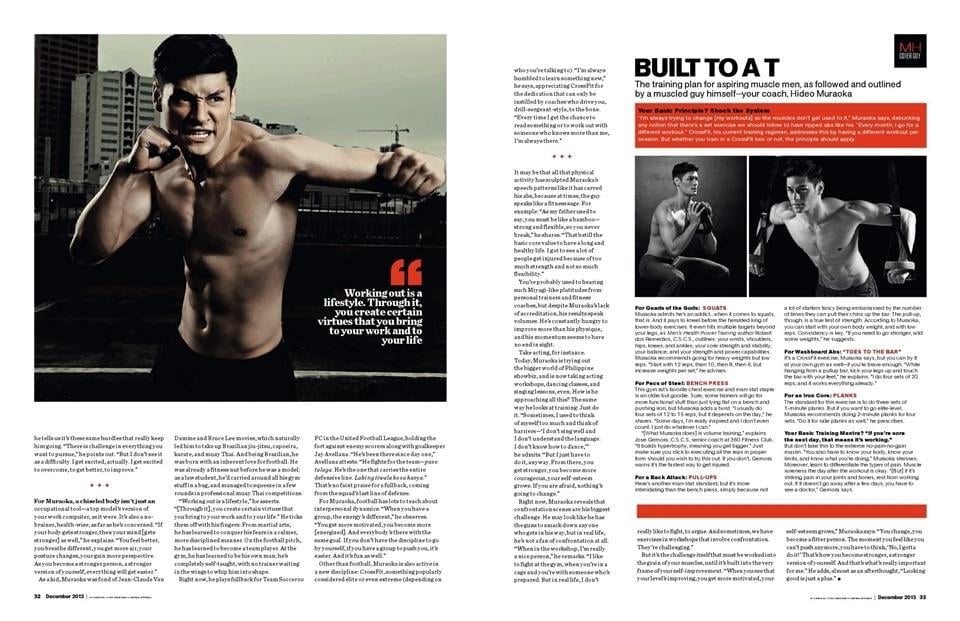 Hideo Muraoka @ Men's Health Philippines December 2013