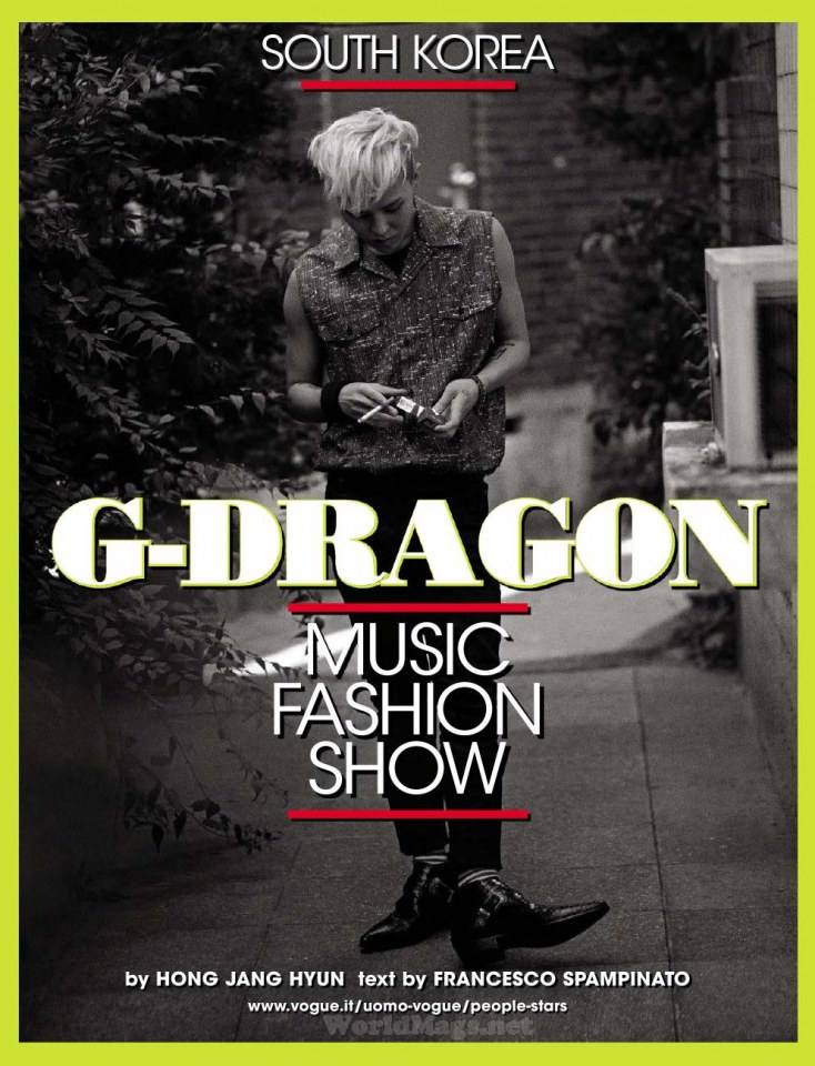 G-Dragon @ L'Uomo Vogue November 2013