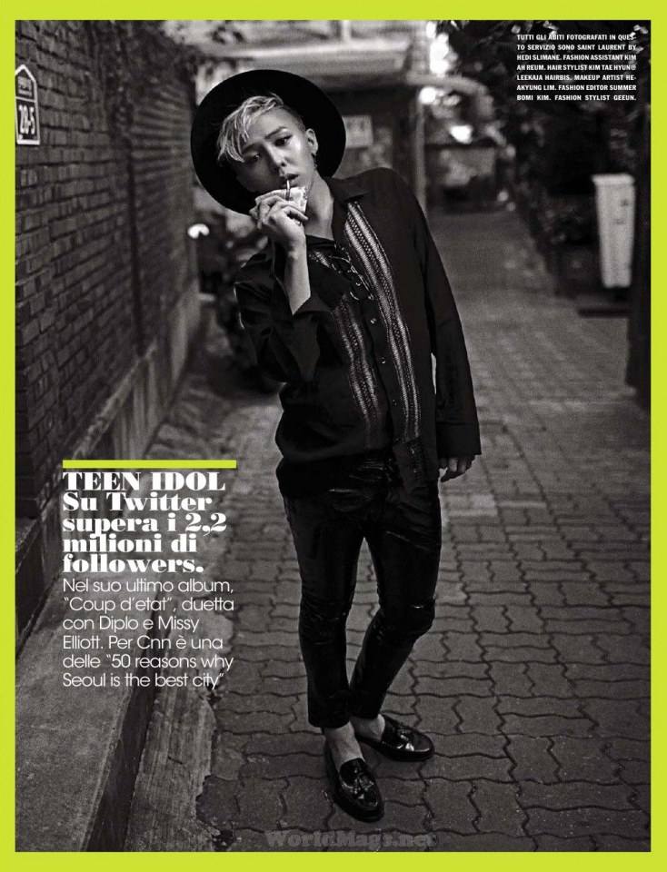 G-Dragon @ L'Uomo Vogue November 2013