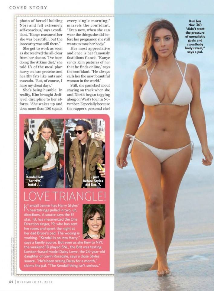 Kim Kardashian @ US Weekly Magazine December 2013