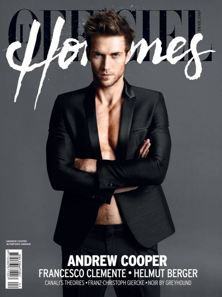 Andrew Cooper @ L’Officiel Hommes vol.1 no.4 September 2013