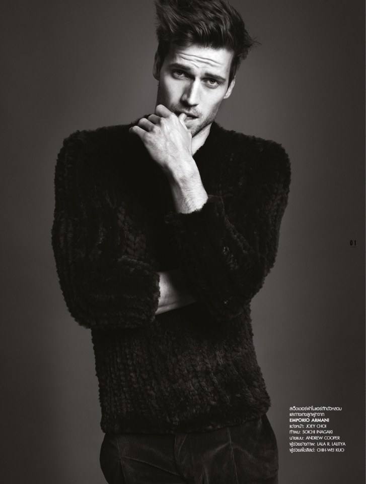 Andrew Cooper @ L’Officiel Hommes vol.1 no.4 September 2013