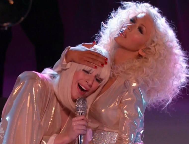 Christina & GAGA บนเวที The voice US