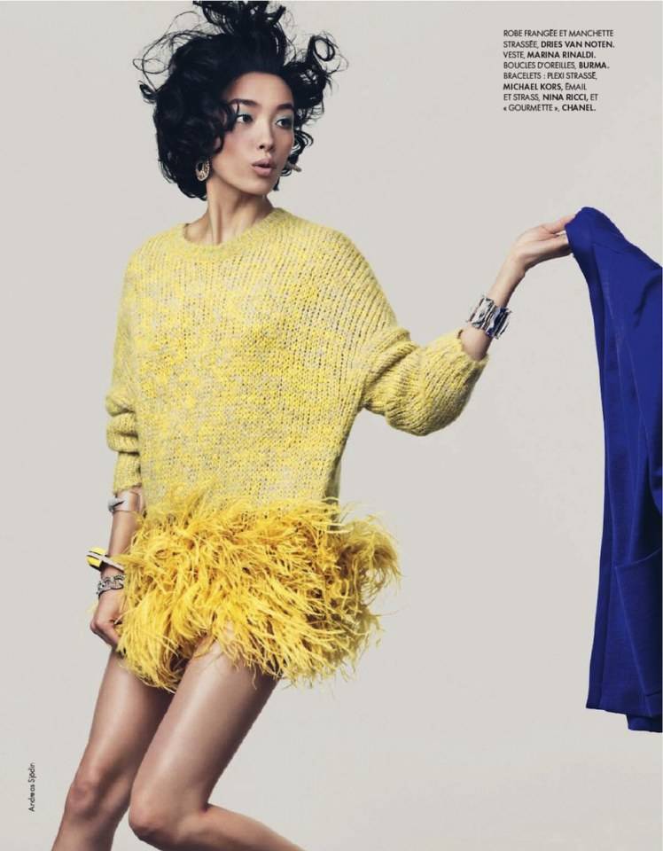 Fei Fei Sun @ ELLE France December 2013