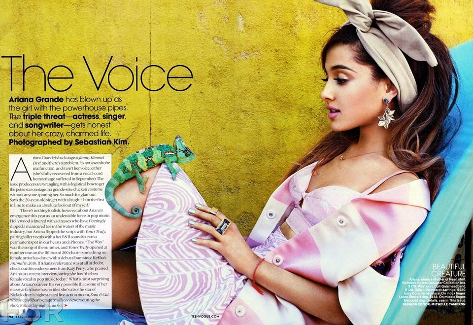 Ariana Grande @ Teen Vogue February 2014