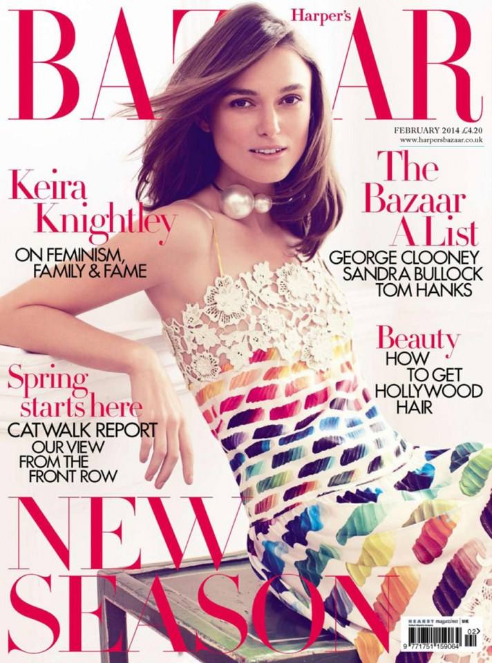 Keira Knightley @ Harper’s Bazaar UK February 2014