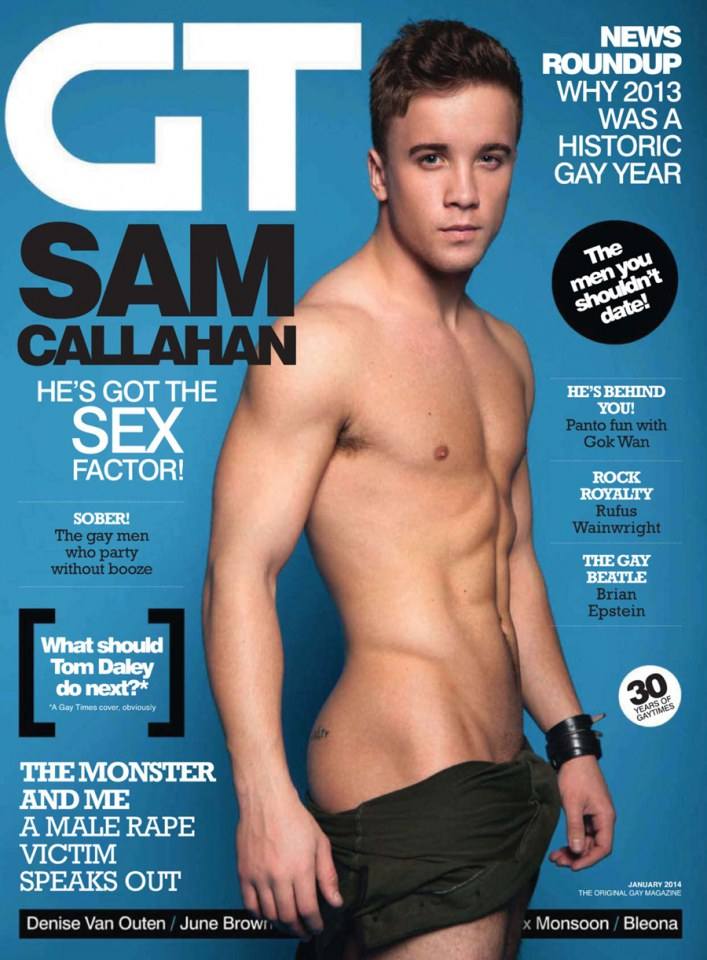 Sam Callahan @ Gay Times UK January 2014