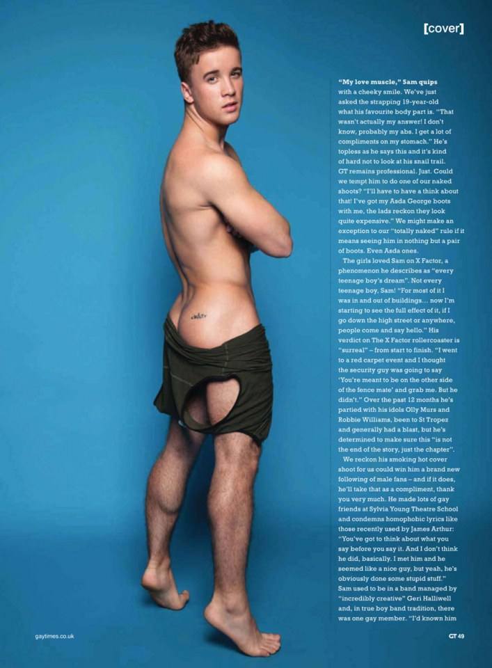 Sam Callahan @ Gay Times UK January 2014