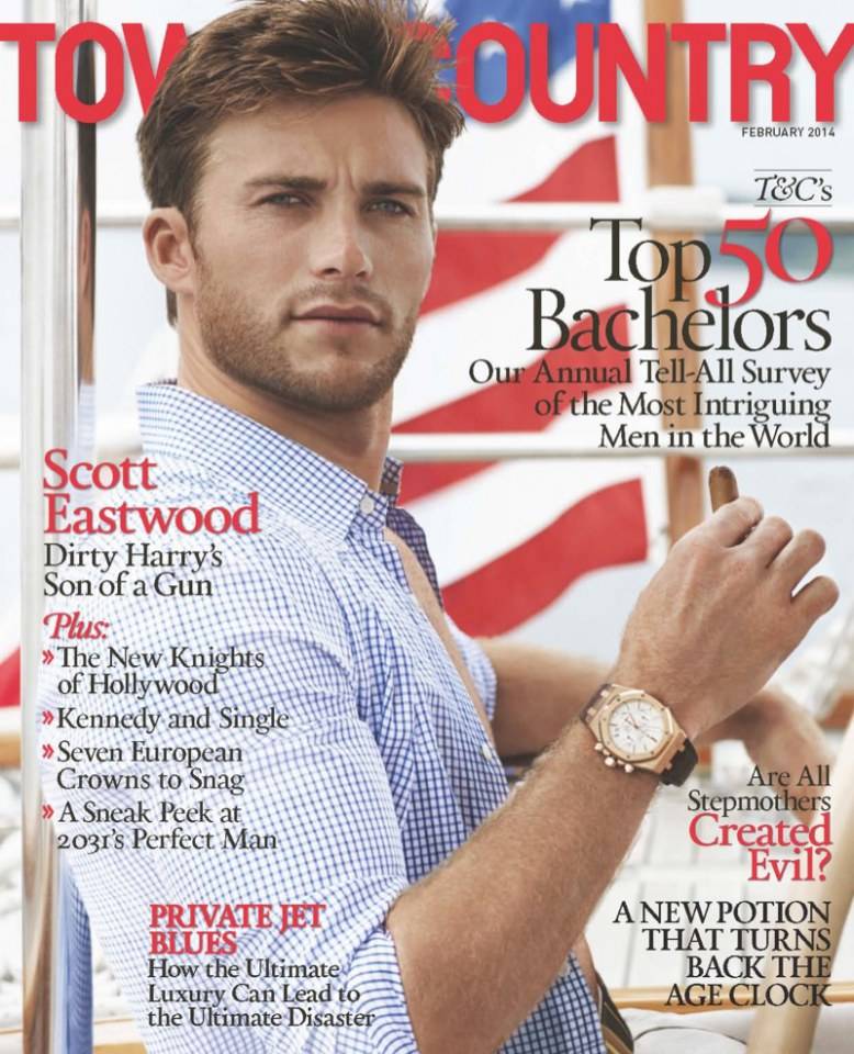 Scott Eastwood @ Town & Country Magazine February 2014