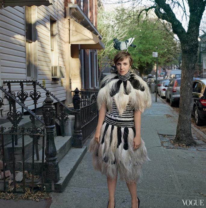 Lena Dunham @ Vogue US February 2014