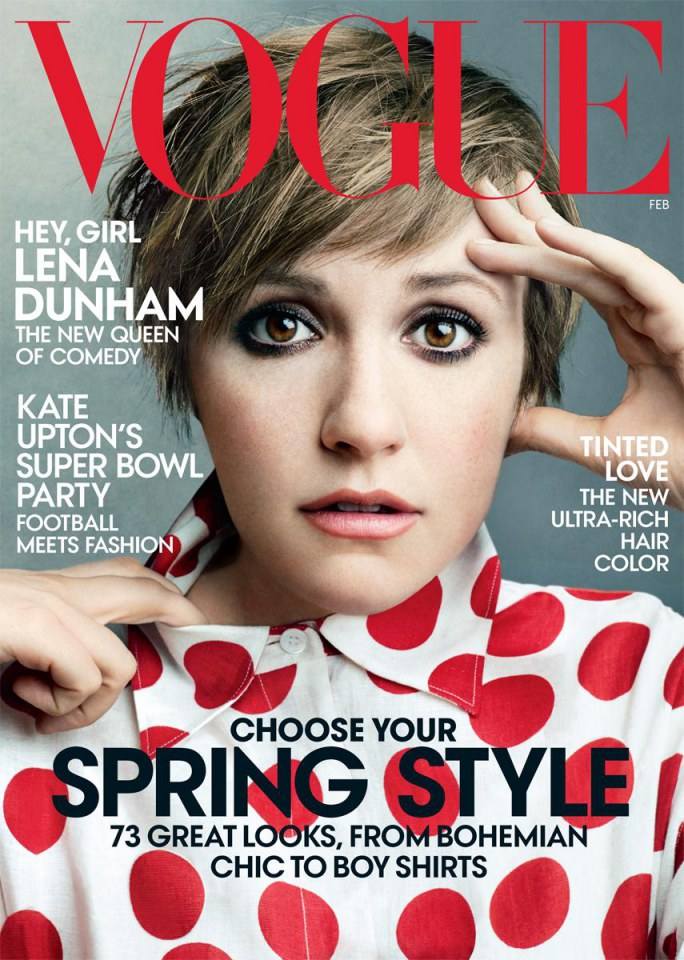 Lena Dunham @ Vogue US February 2014