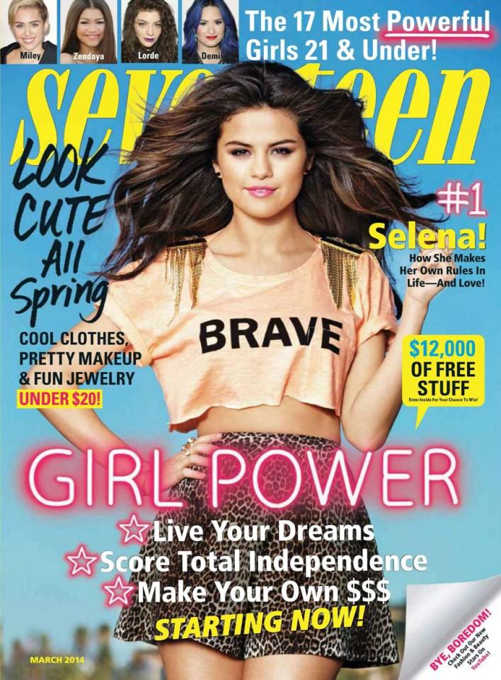 Selena Gomez @ Seventeen Magazine March 2014