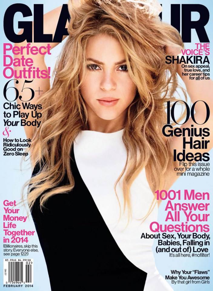 Shakira @ Glamour USA February 2014