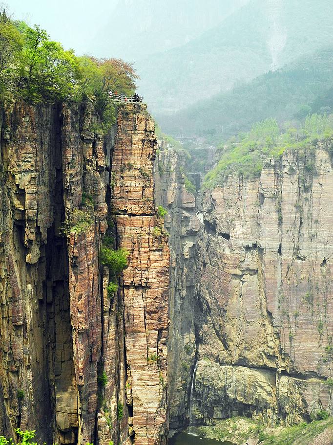 Guo Liang village on a cliff :China