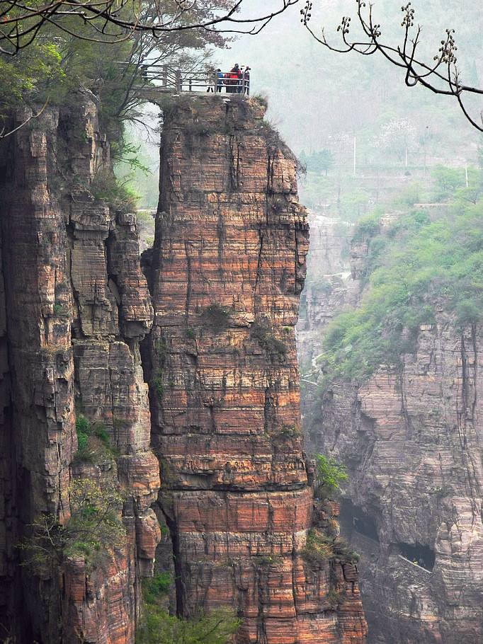 Guo Liang village on a cliff :China