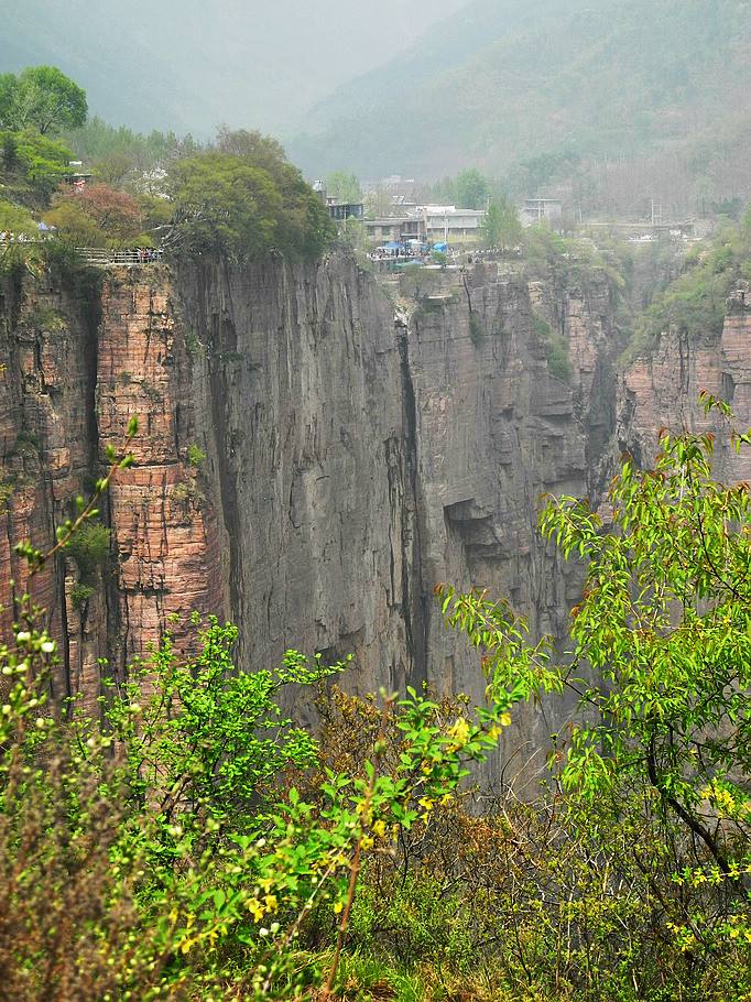 Guo Liang village on a cliff :China