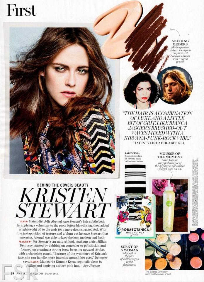 Kristen Stewart @ Marie Claire USA March 2014