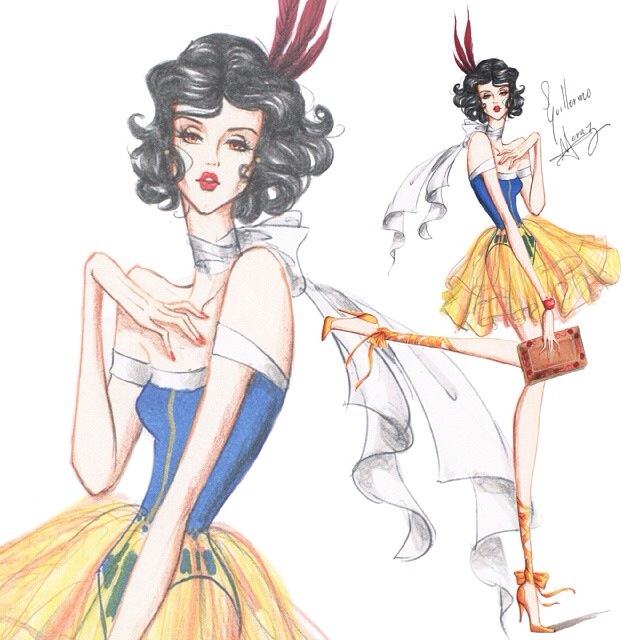 Concept Fashion Modeling " Princess Snow White "  From Snow White and the Seven Dwarfs