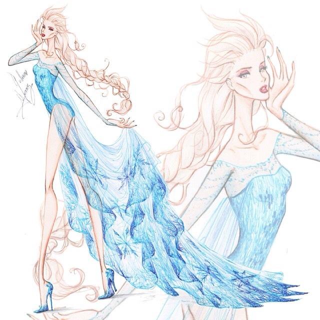 Concept Fashion Modeling " Queen Elsa "  From Frozen