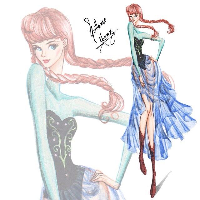 Concept Fashion Modeling " Princess Anna "  From Frozen