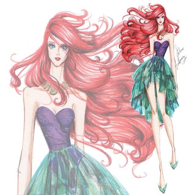 Concept Fashion Modeling " Princess Ariel " From The Little Mermaid