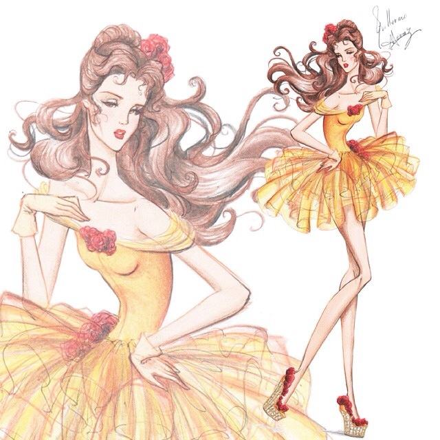 Concept Fashion Modeling " Princess Belle "  From Beauty and the Beast