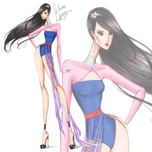 Concept Fashion Modeling " Princess Mulan "  From Mulan