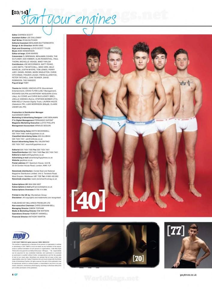 Gay Times UK March 2014