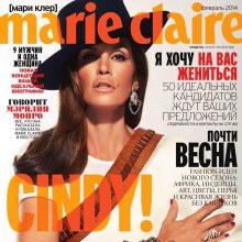 Cindy Crawford @ Marie Claire Russia February 2014