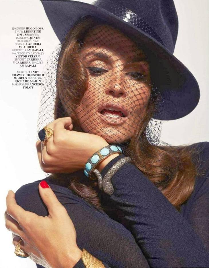 Cindy Crawford @ Marie Claire Russia February 2014