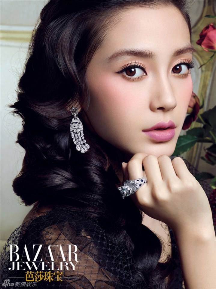 Angelababy @ Harper's Bazaar jewelry china February 2014