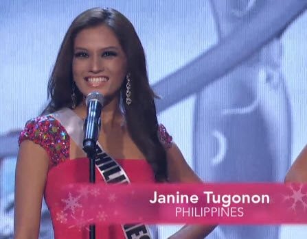 Janine Tugonon @ Miss Universe 2012