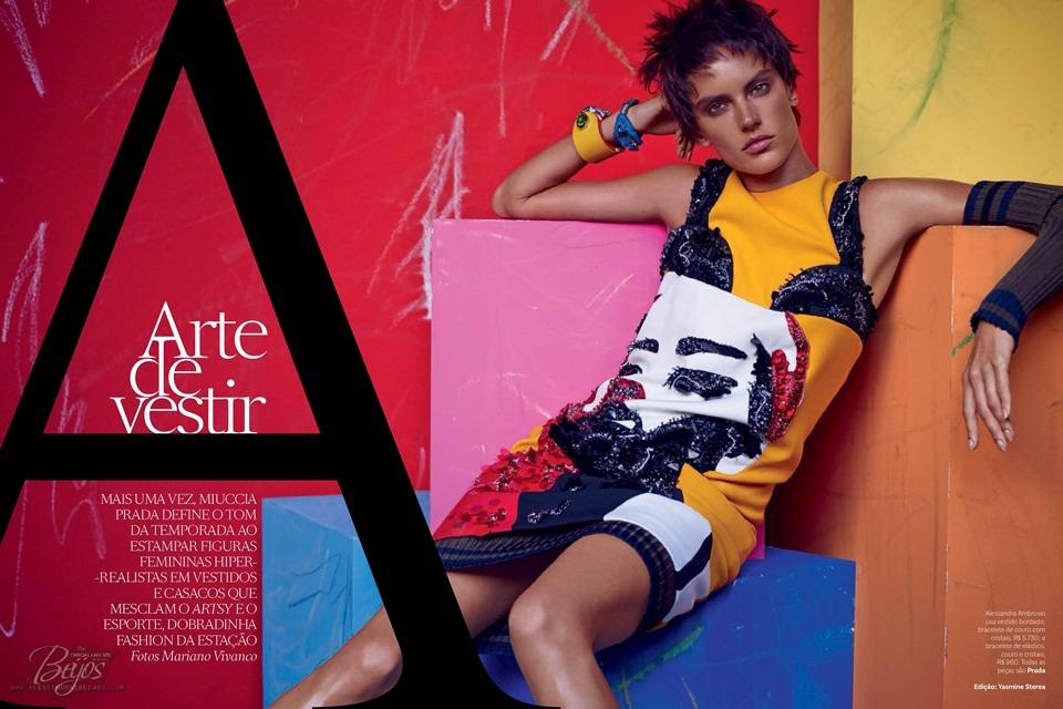 Alessandra Ambrosio @ Vogue Brazil March 2014