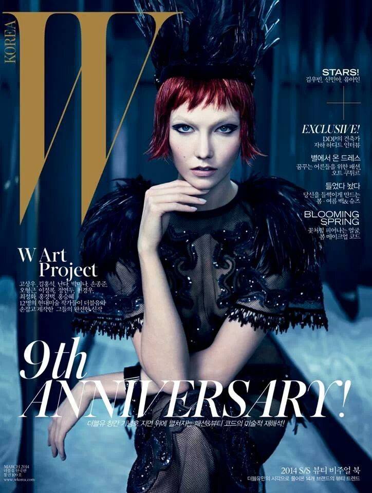 Karlie Kloss @ W Korea March 2014