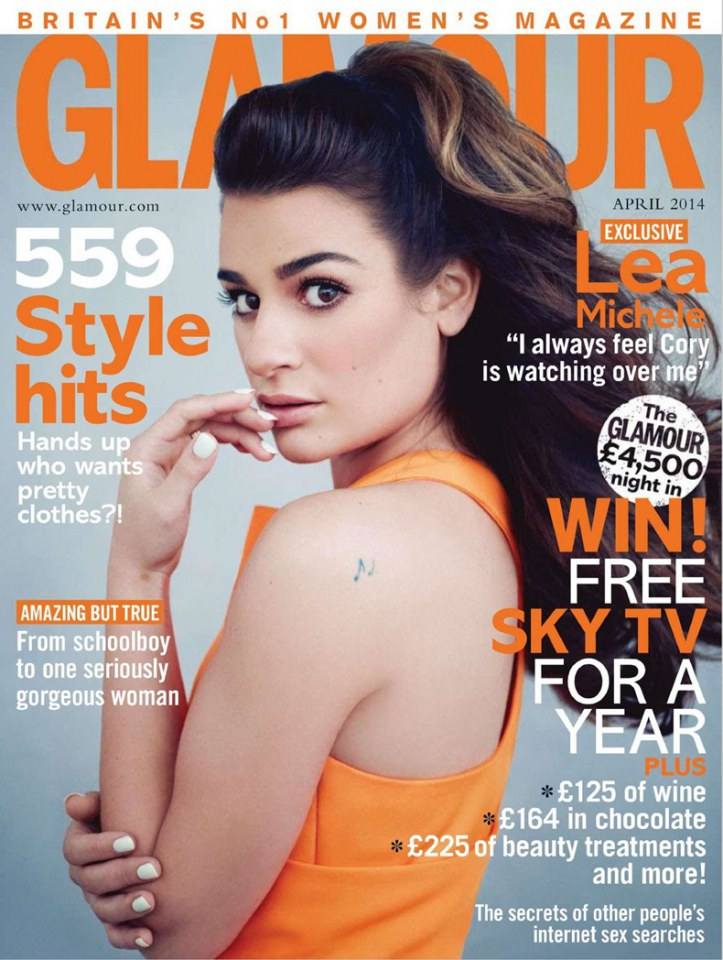 Lea Michele @ Glamour UK Magazine April 2014