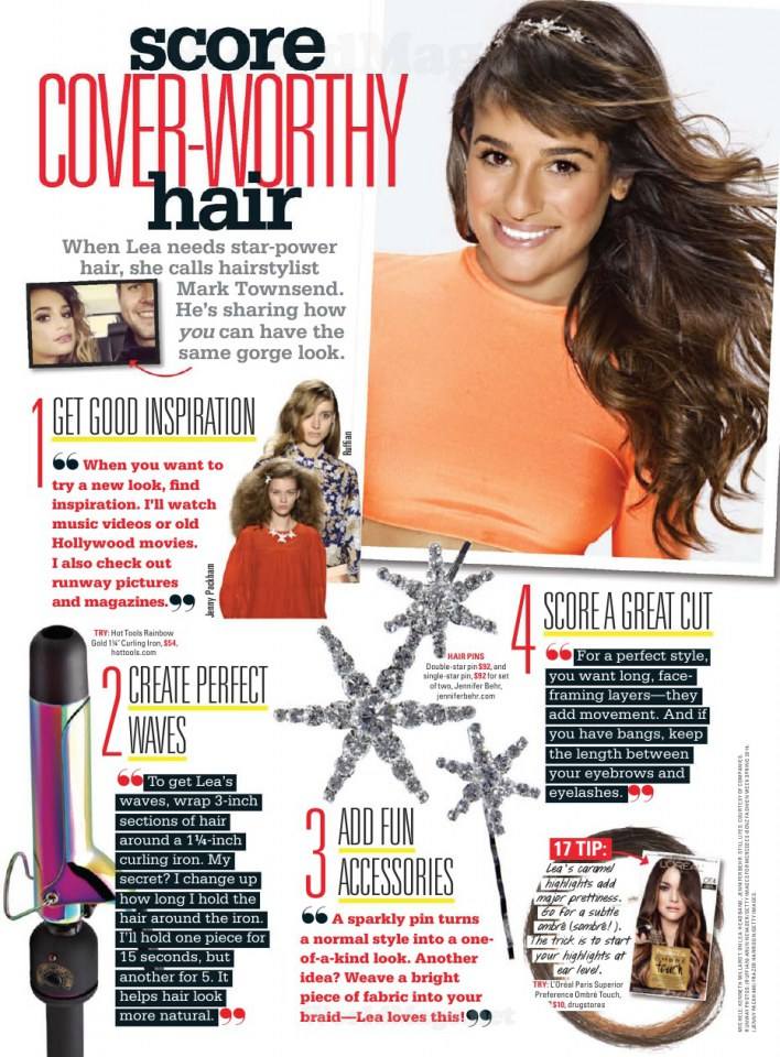 Lea Michele @ Seventeen USA April 2014