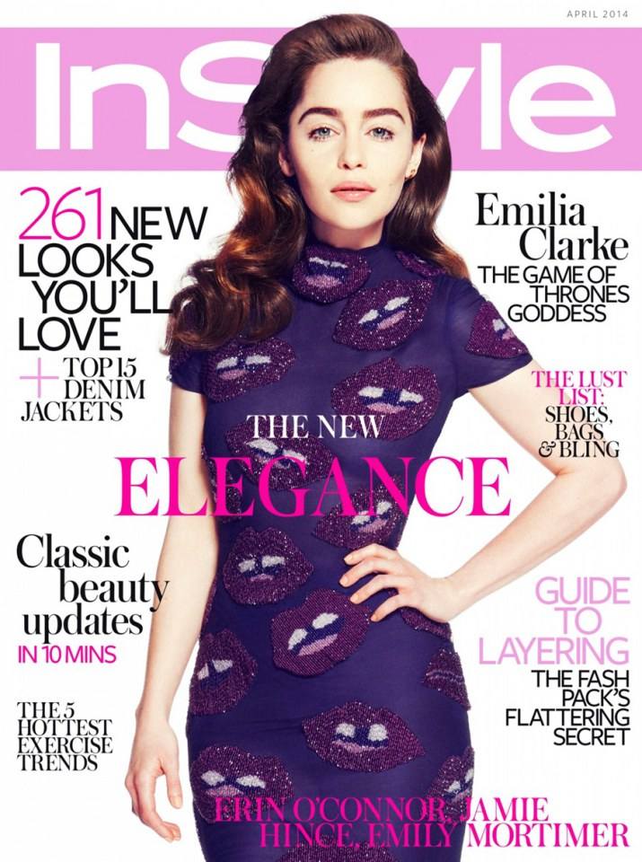 Emilia Clarke @ InStyle UK April 2014