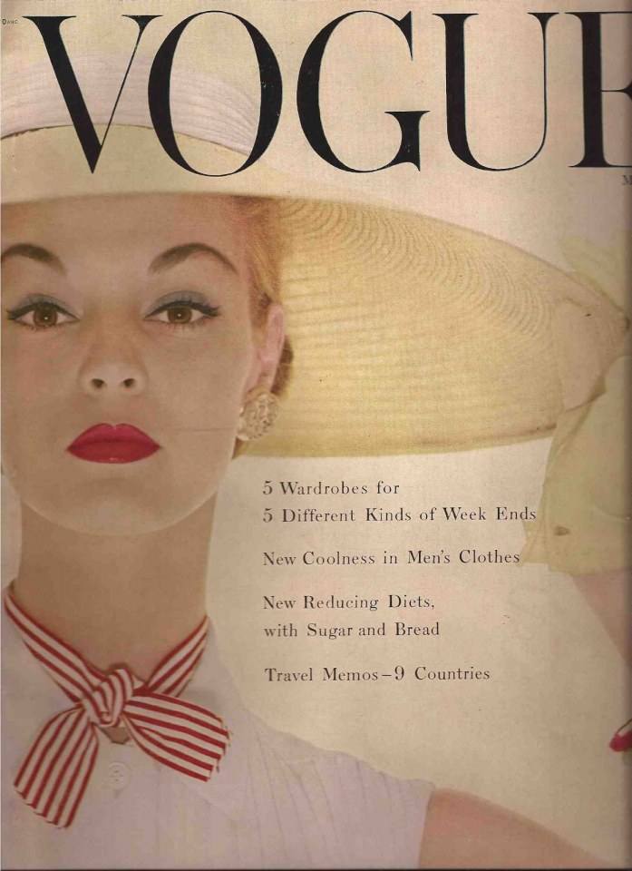 หน้าปกนิตยสารคลาสสิก Vogue.Bazaar,Elle 1950 - 1960