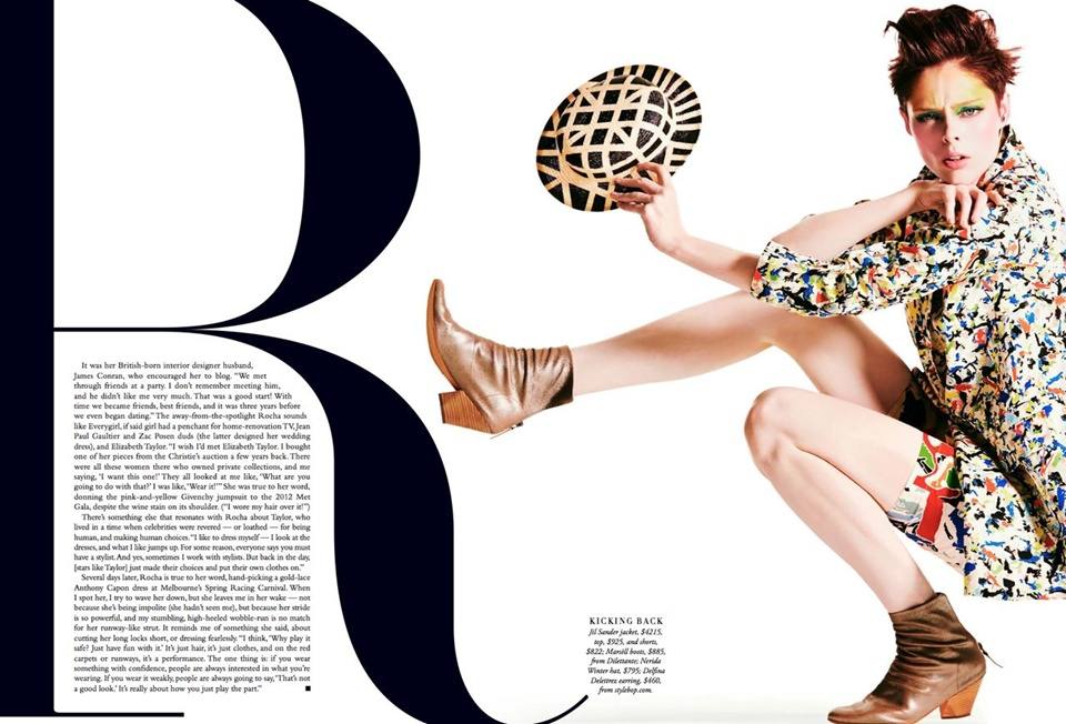 Coco Rocha @ Harper's Bazaar Australia April 2014