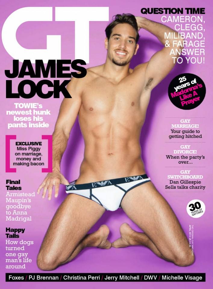 James Lock @ Gay Times UK April 2014