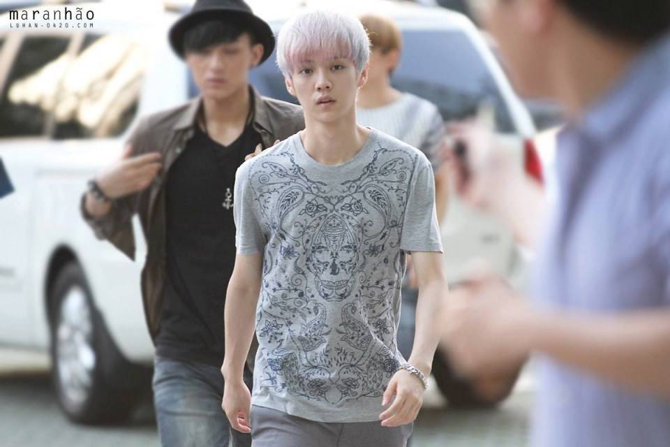 luhan hair color gray