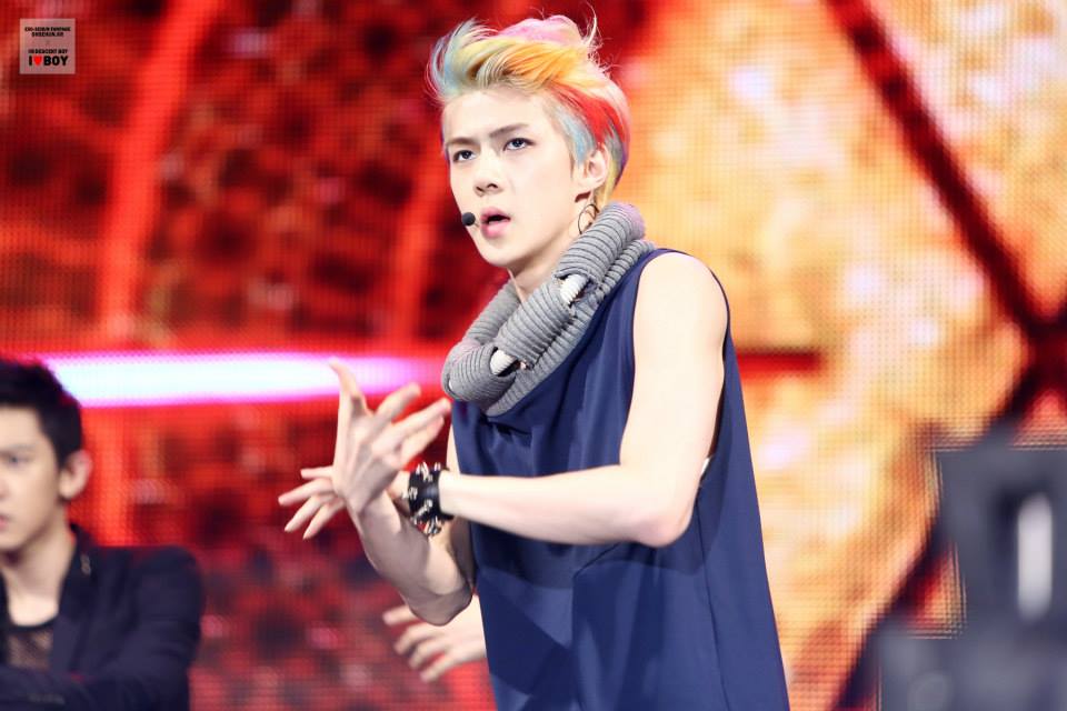 hair color sehun  1