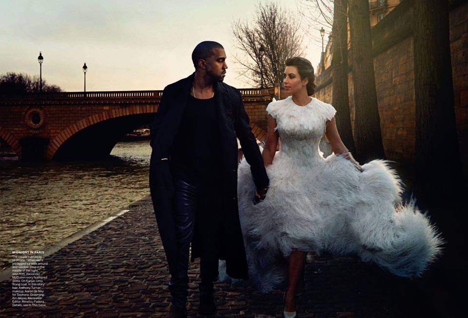 Kim Kardashian & Kanye West @ Vogue US April 2014