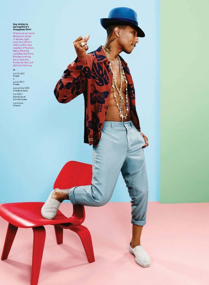 Pharrell Williams @ GQ USA April 2014