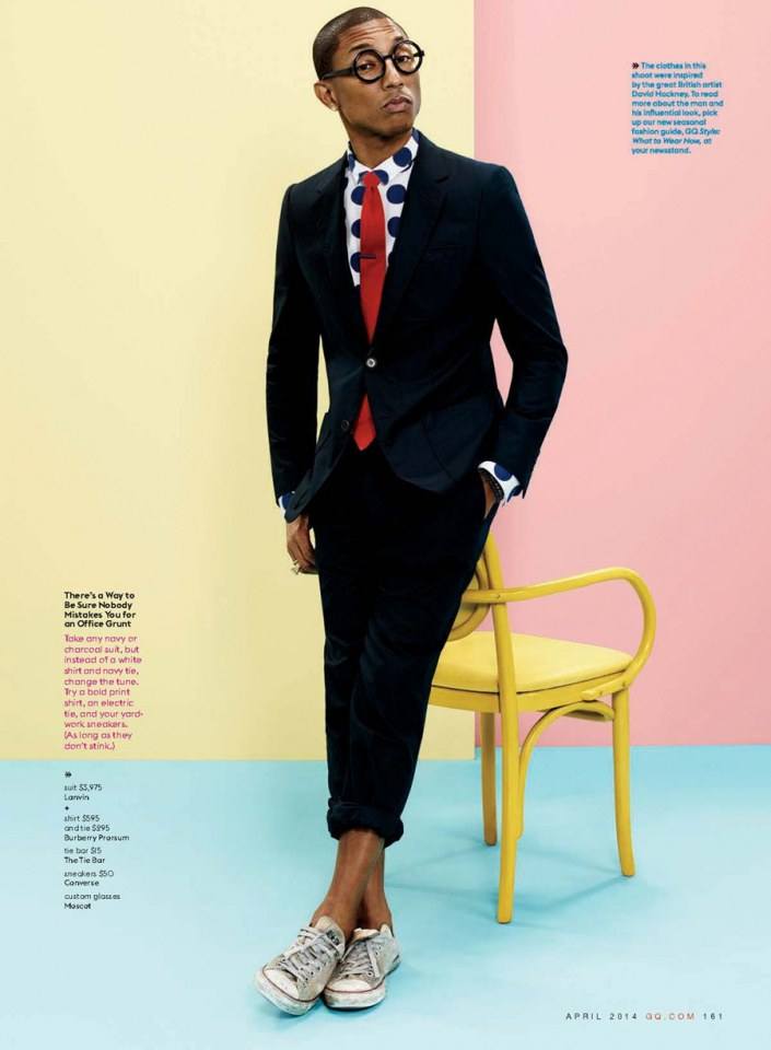 Pharrell Williams @ GQ USA April 2014