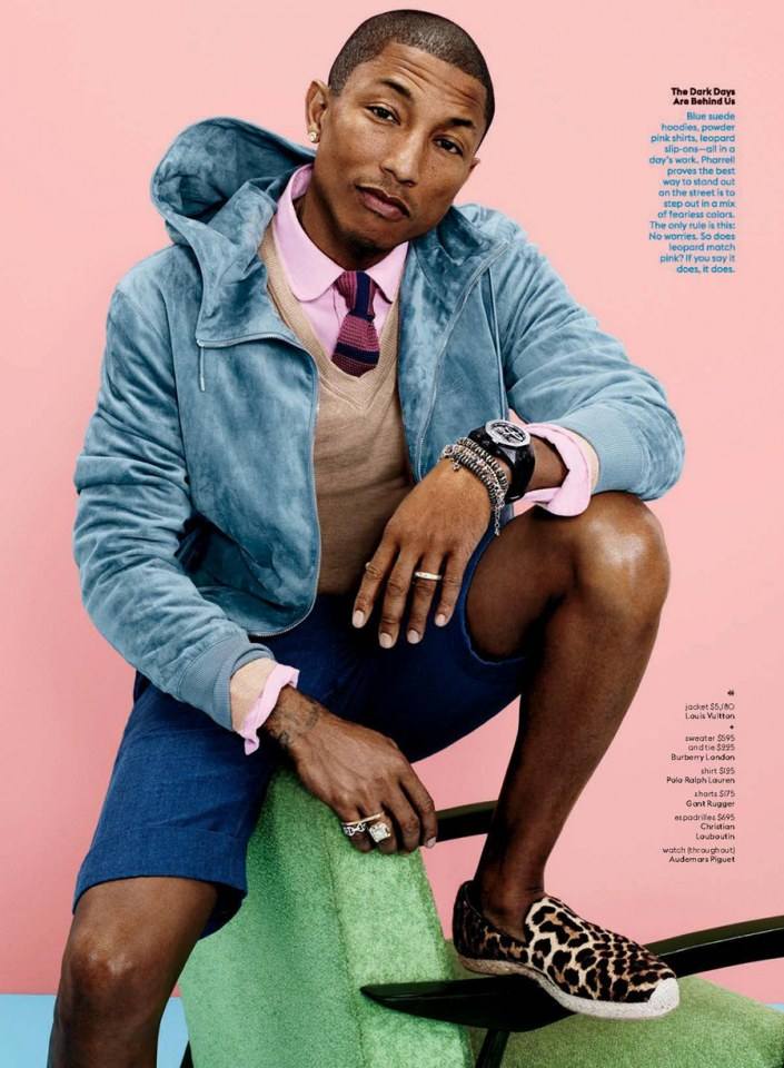 Pharrell Williams @ GQ USA April 2014